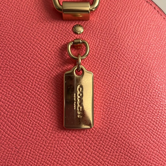 Coach Crossgrain Leather Katy Satchel/Crossbody in Pink Lemonade NWT - Picture 3 of 6